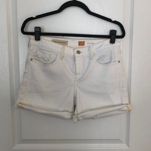 Anthropologie white denim shorts